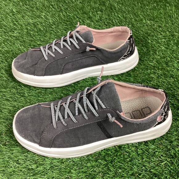 Hey Dude Karina "Jet Black" Canvas Ultralight Outsole 9 - Picture 6 of 12